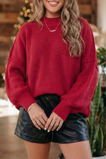 Ribbed Knit Oversized Sweater