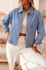 Denim Jackets With Pearls Are Fun