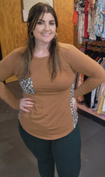 Leopard Front Pocket Zenana Top <3colors>