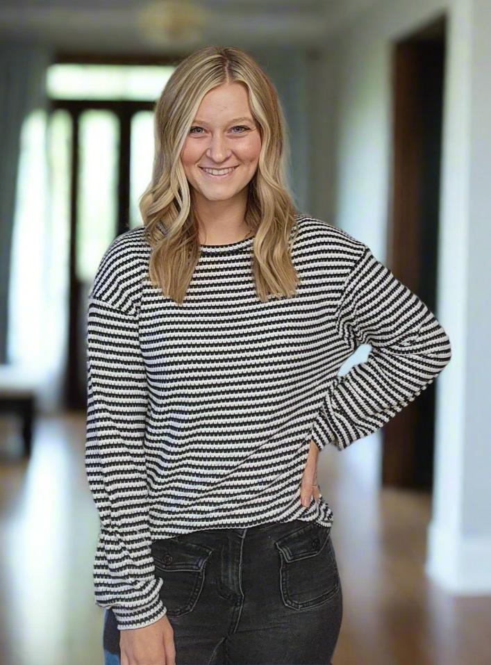 Grab N Go Simply Cute Stripped Top