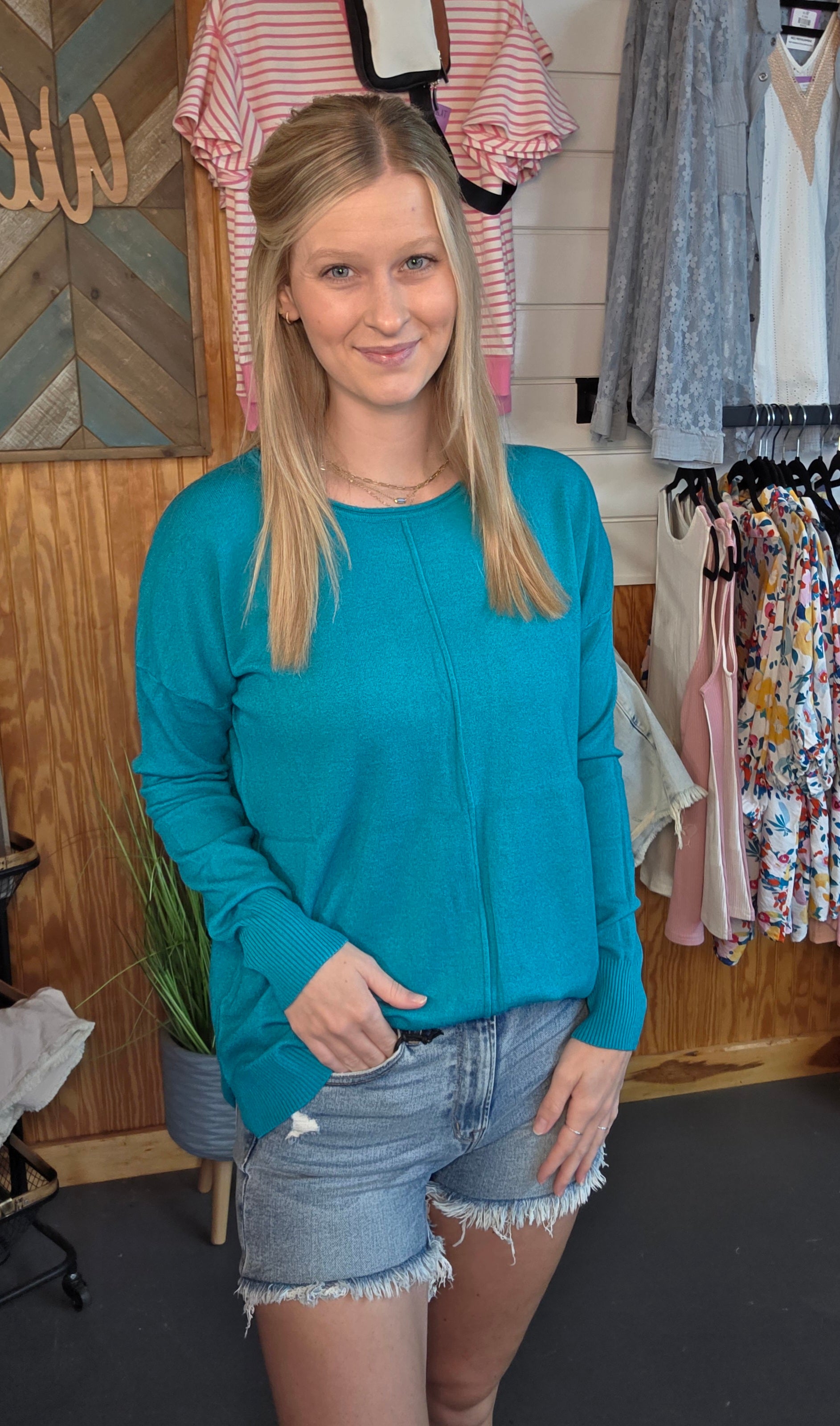 Comfy Cute Zenana Light Weight Sweater