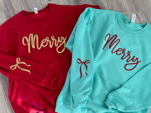 Bow Merry Sweatshirts