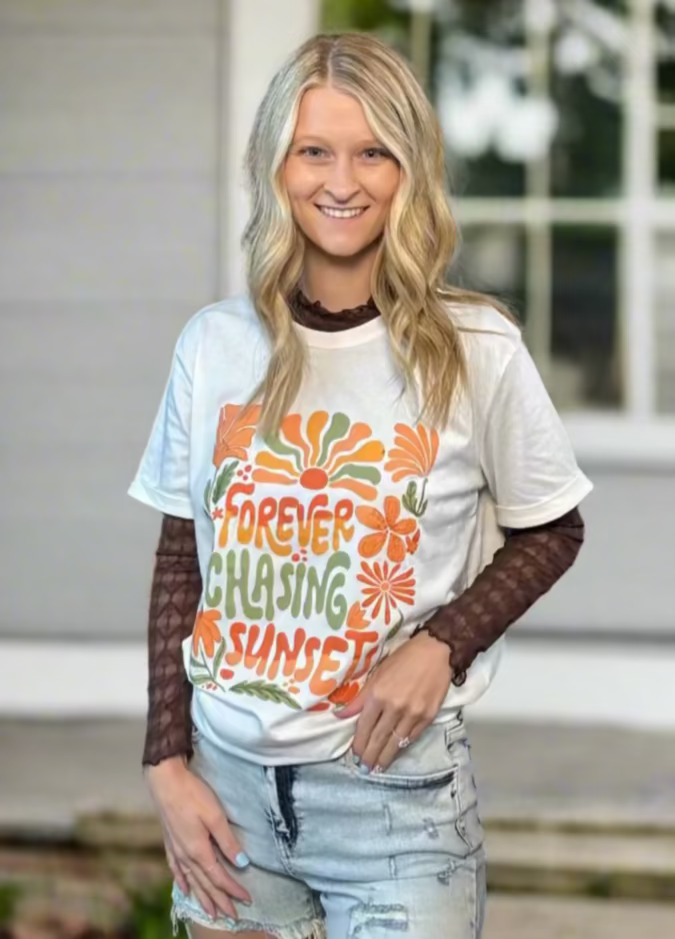 Forever Chasing Sunsets Tee