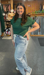 Drawstring Waist Denim