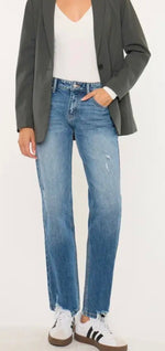 Kancan, Midrise Straight Leg Jeans K9421D