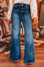 Vintage Inspired Wide Leg Jeans