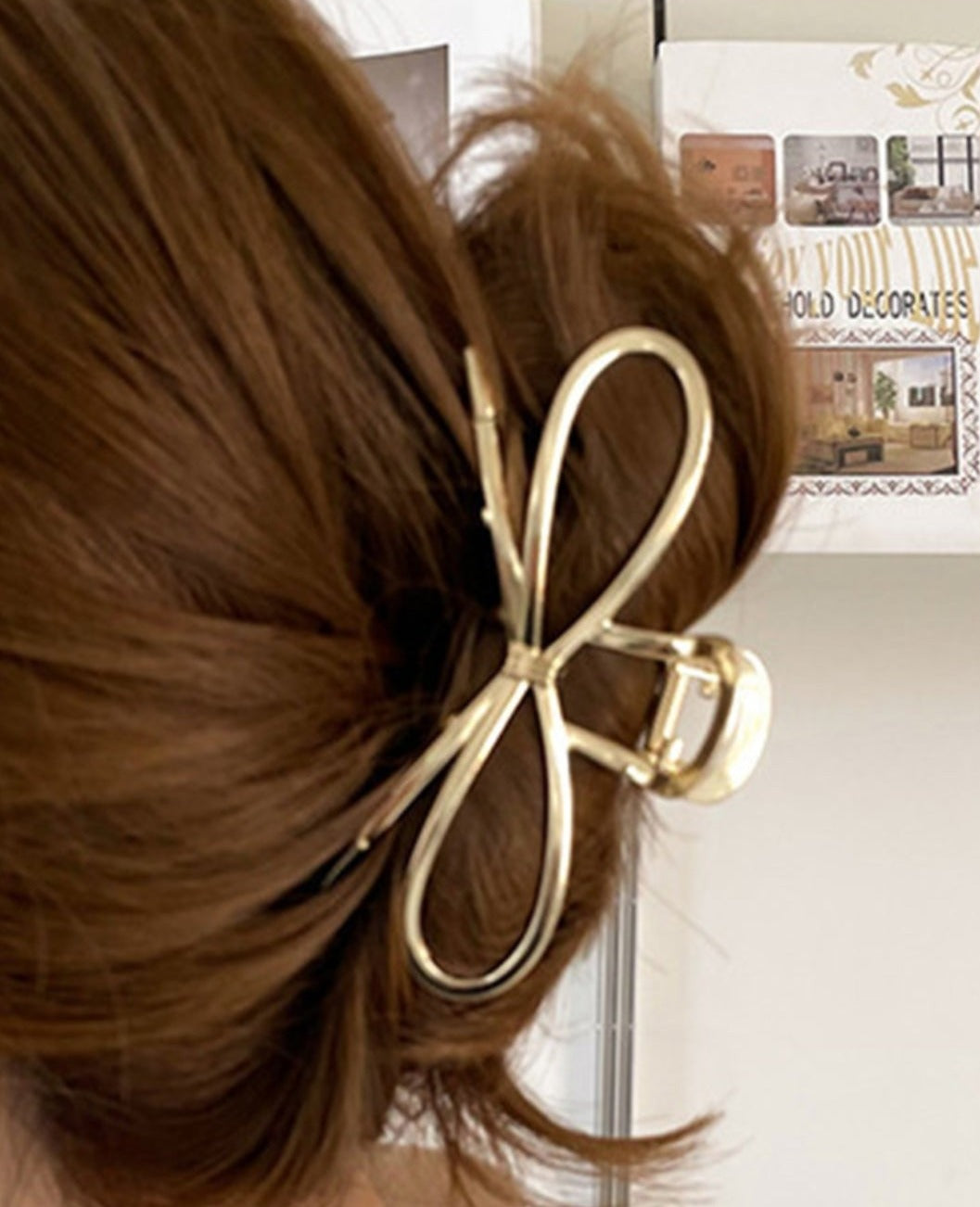 GOLD Bow Hair Clips