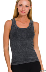 Zenana Ribbed Tank <2 colors>