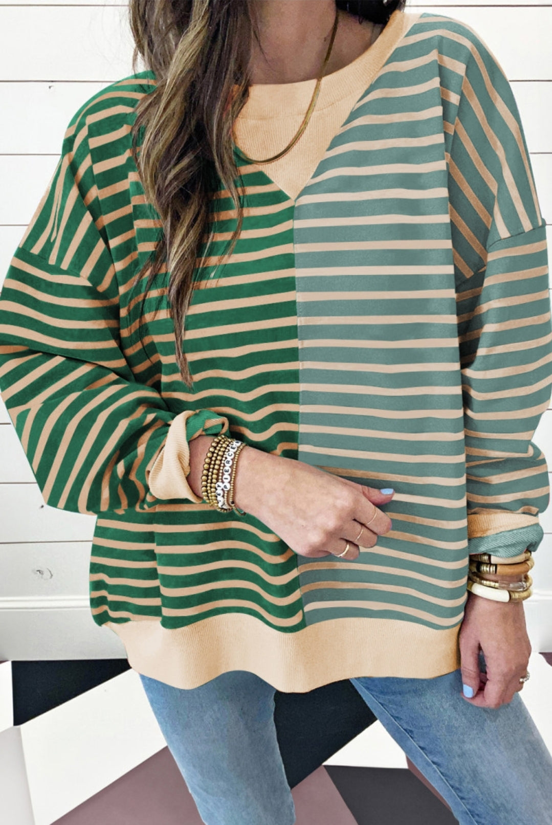 Casually Comfy Stripped Pullover