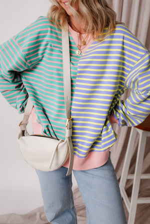 Casually Comfy Stripped Pullover