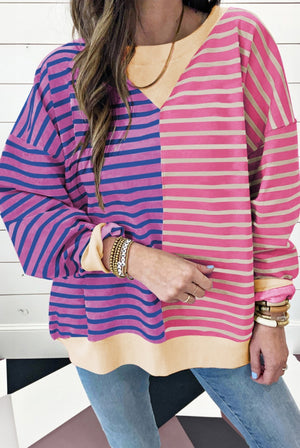 Casually Comfy Stripped Pullover