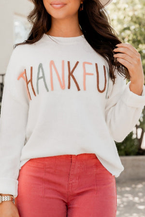 CURVY Be Thankful Every Day Pullover