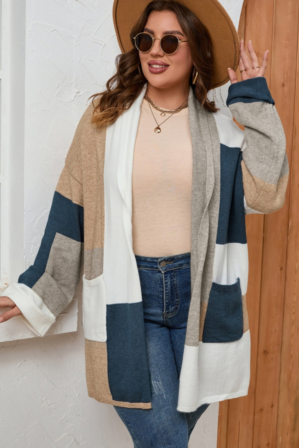 CURVY Blocks Cardigan