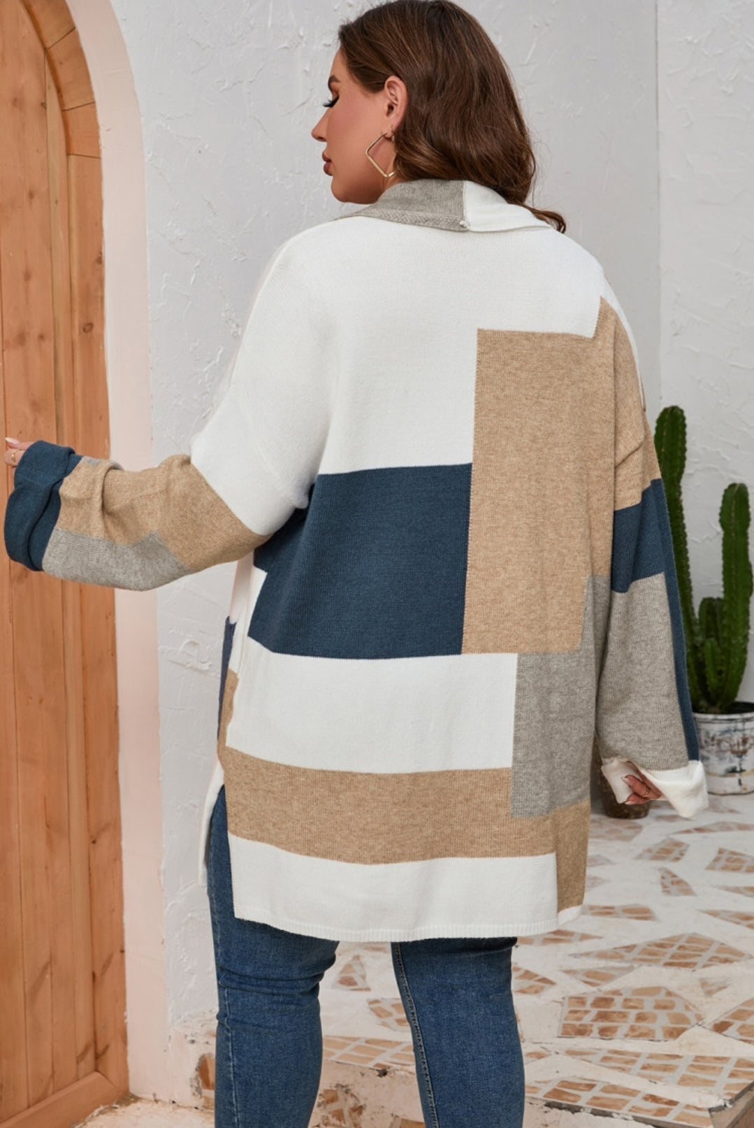 CURVY Blocks Cardigan