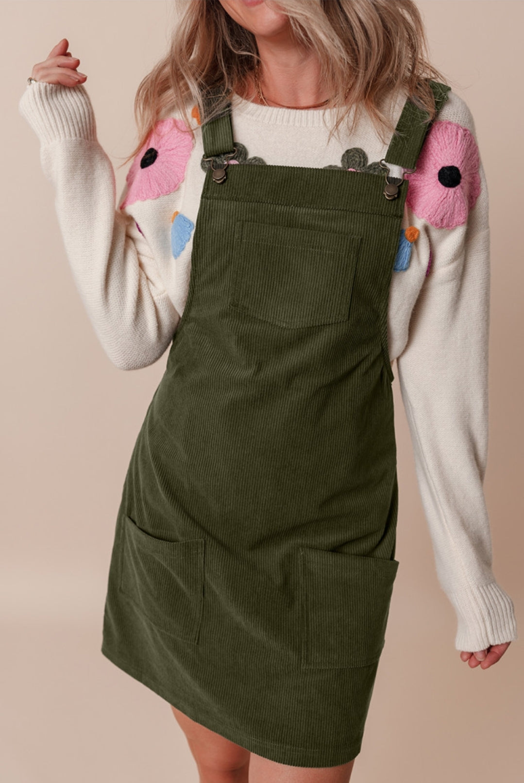 Everyone Needs A Cute Corduroy Overall Dress