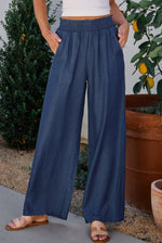 Wide Leg Comfy Waist Jeans