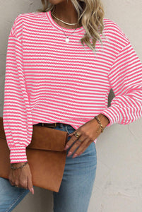 CURVY Grab N Go Simply Cute Stripped Top