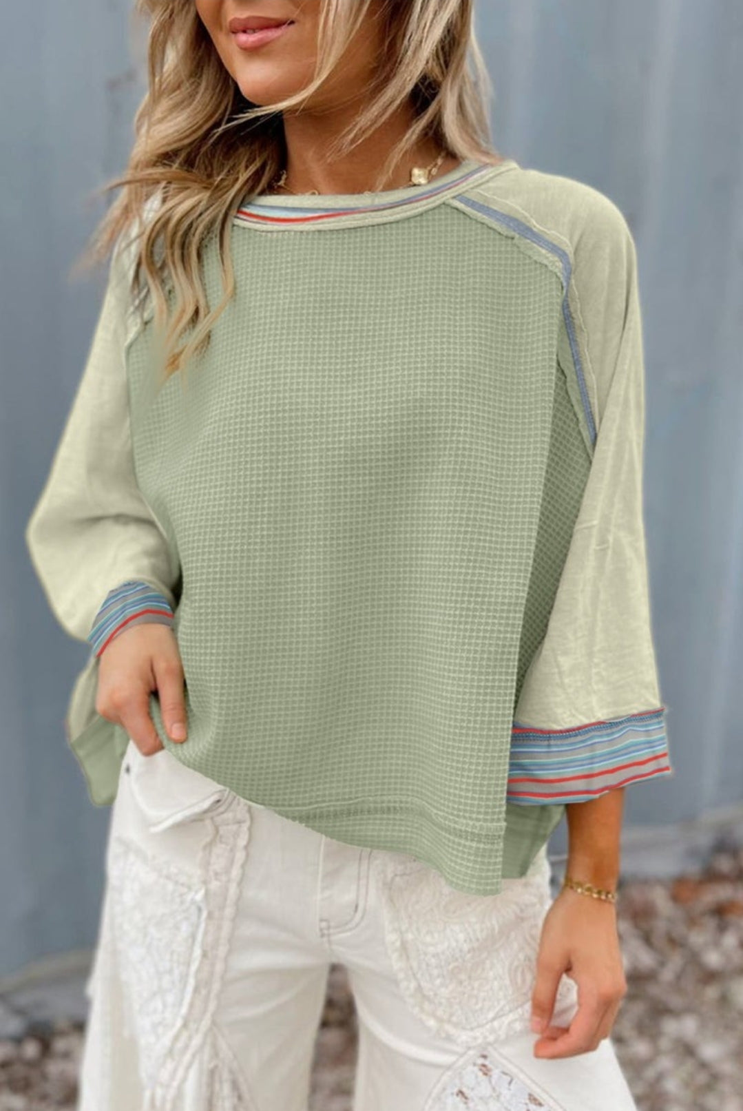 Raglan With A Wide Sleeve Top