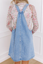 Such A Sweet Blue Jean Button Up Dress