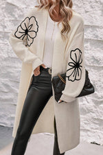 Duster / Cardigan With A Pop of Flower