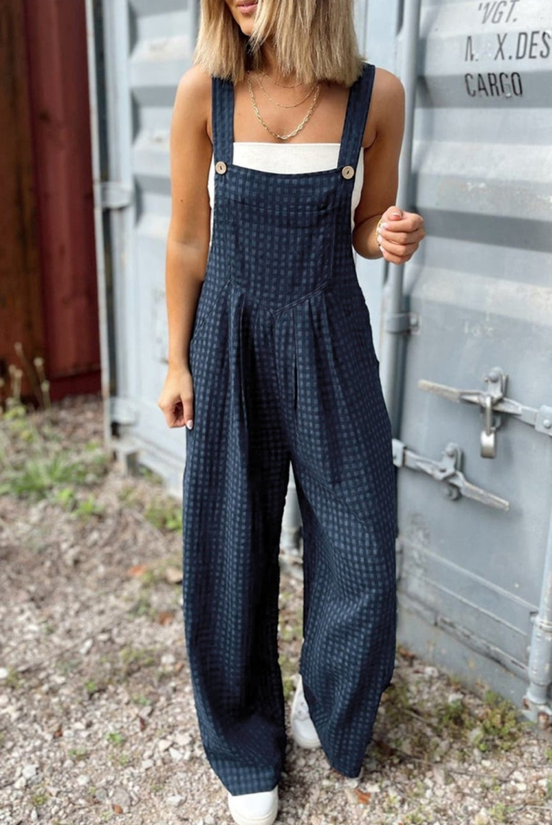 Plaid Overalls