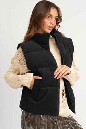 Corduroy Puffy Vest - Yes!!!