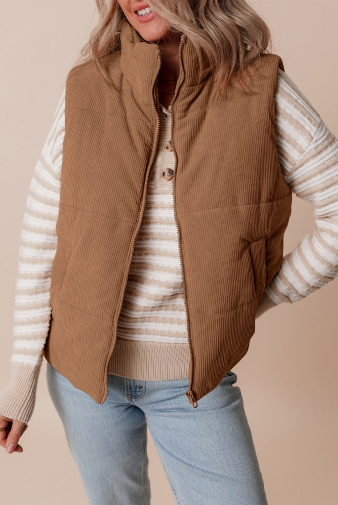 Corduroy Puffy Vest - Yes!!!