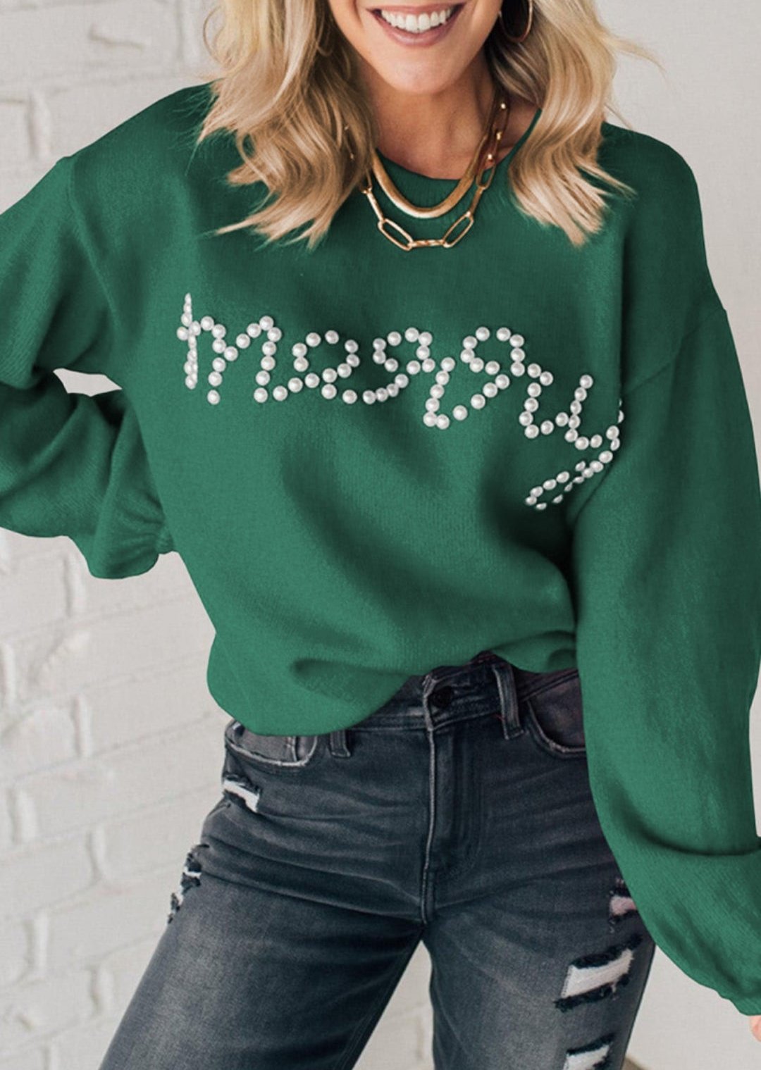 " Merry " + Festive Sweater