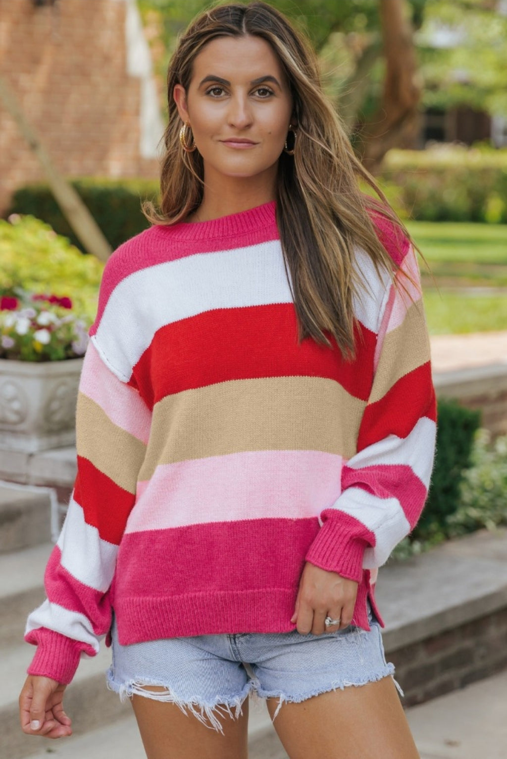 All About The Sweet Stripes Sweater