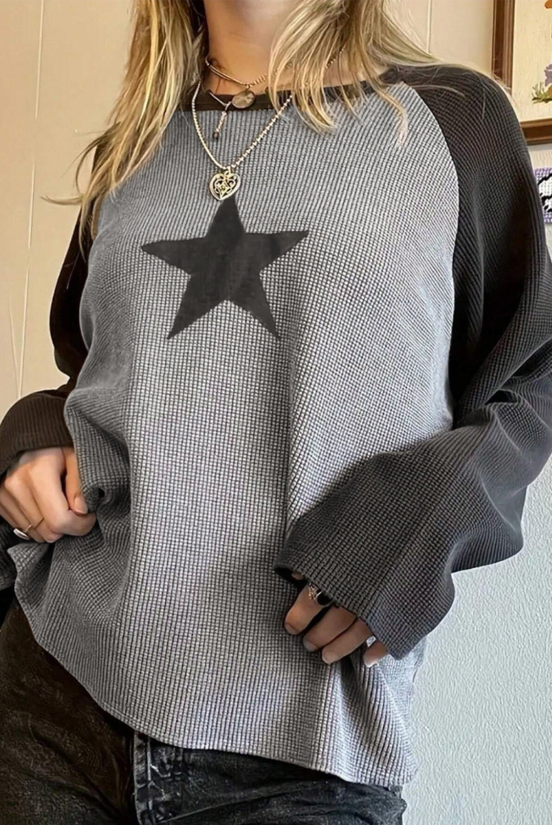 Sport The Star Waffle Knit Top