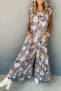 Bring On The Fun Floral Jumpsuit