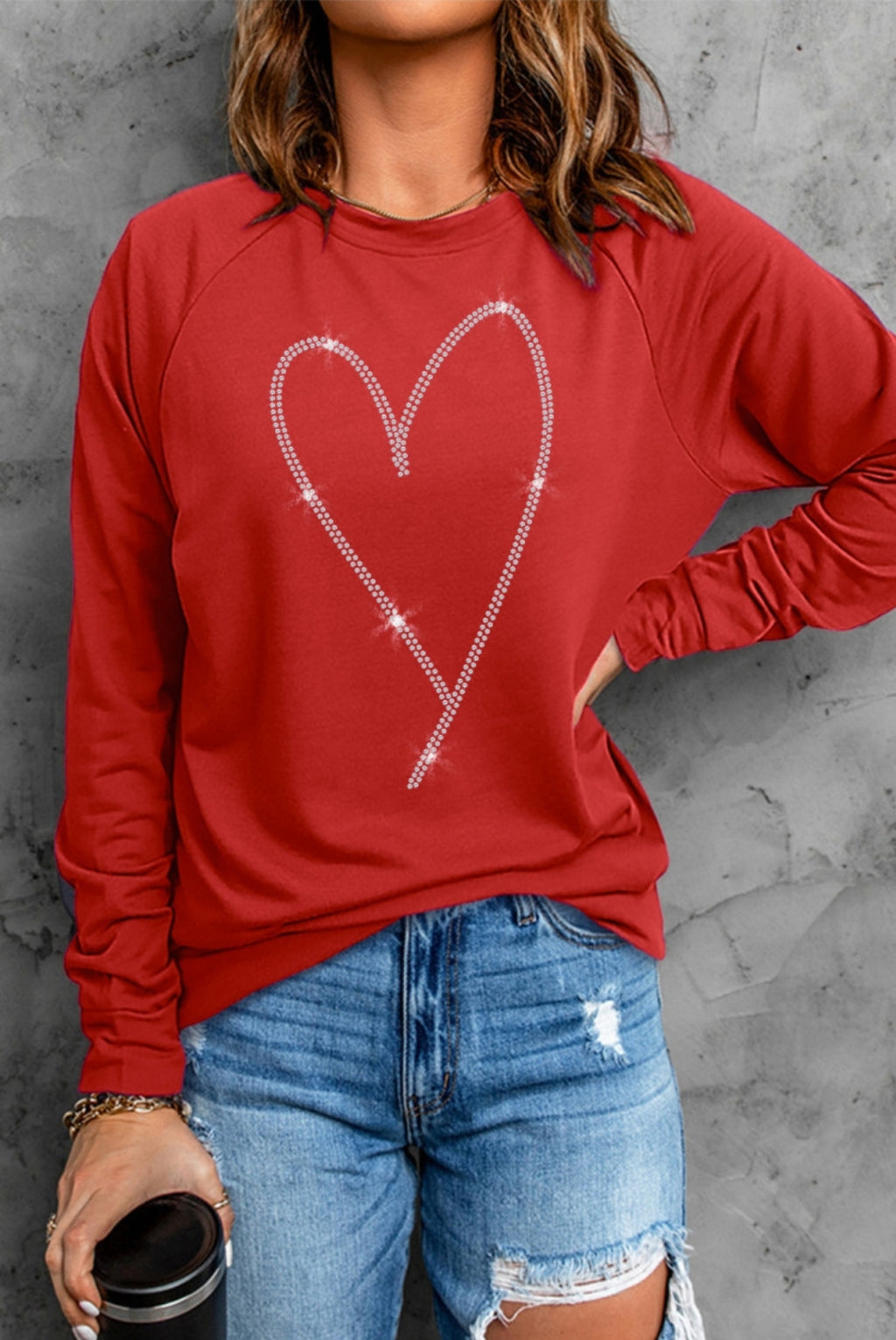 Lovely Red Heart Top