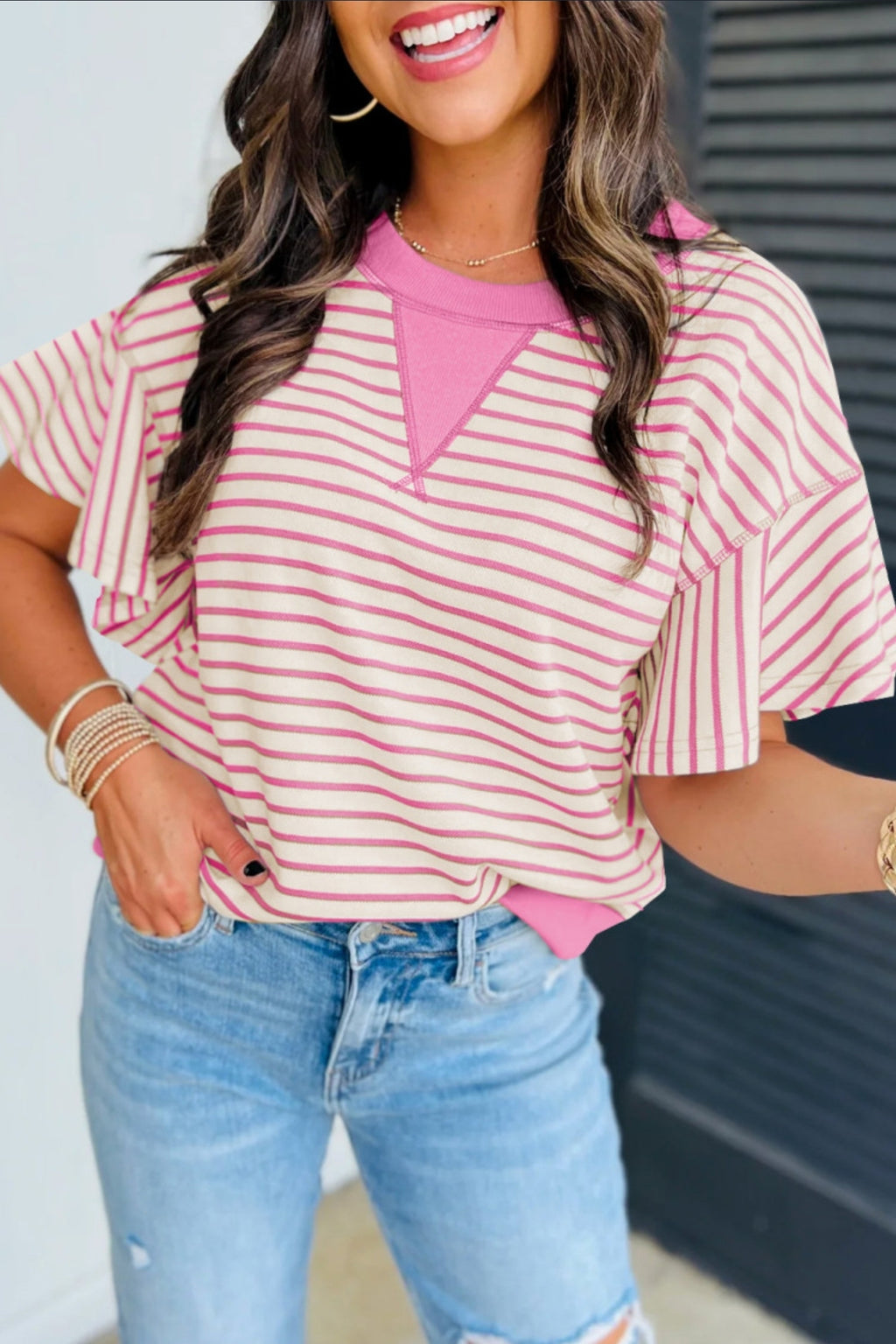 We Love A Wide Ruffle Sleeve Top