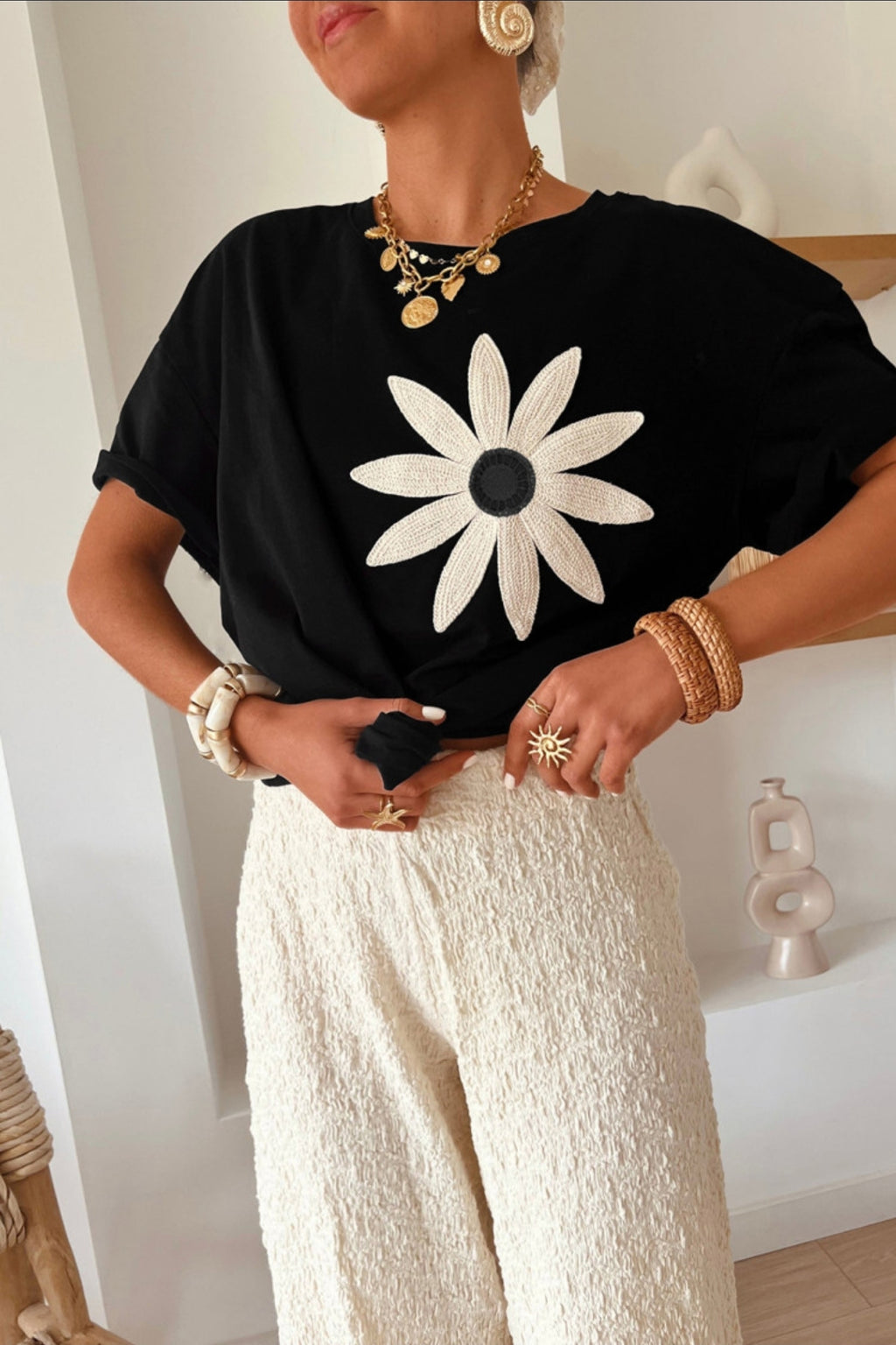 Let The Fun Begin Flower Top
