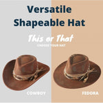Versatile Shapeable Cowboy Hat