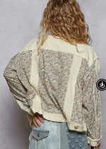 POL Vintage Floral Patchwork Jacket