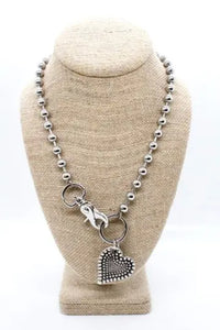 Dotted Heart Necklace