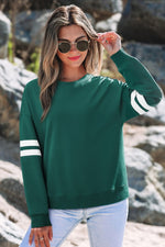 Varsity Striped Oversized Pullover