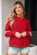 Varsity Striped Oversized Pullover