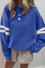 Varsity Striped Oversized Pullover
