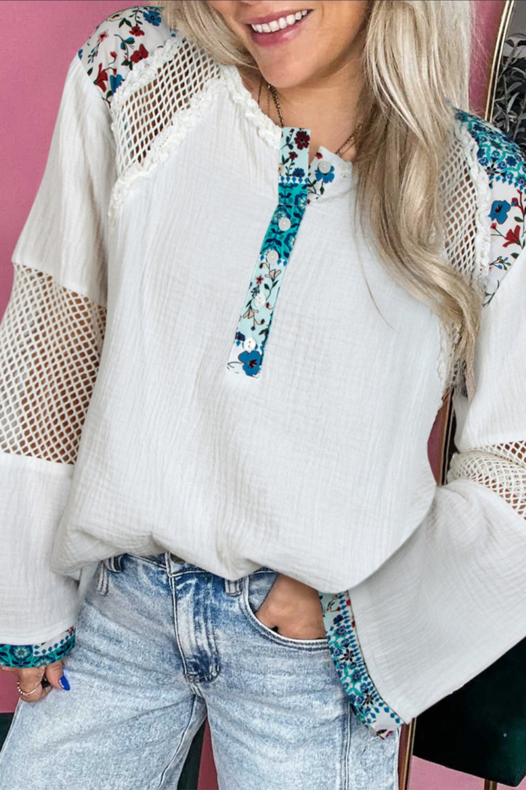 A Little Touch Of Flowers Top