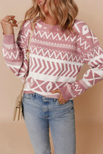 2 Color Abstract Sweater