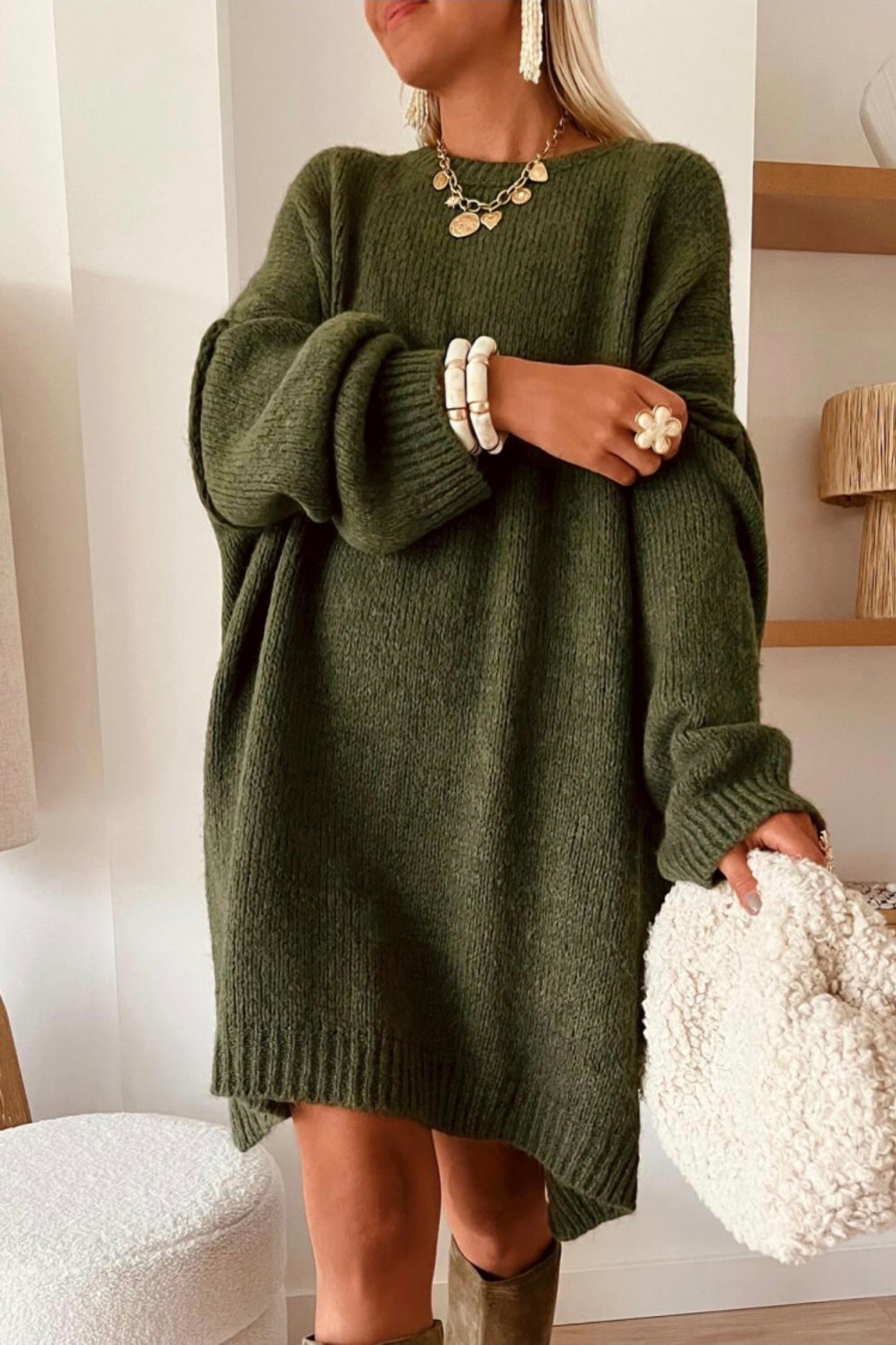 Four Leaf Clover Sweater Dress