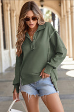 High-Low Baggy Sweatshirt