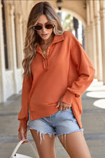 High-Low Baggy Sweatshirt