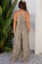 Purr-fect Leopard Bib Jumpsuit
