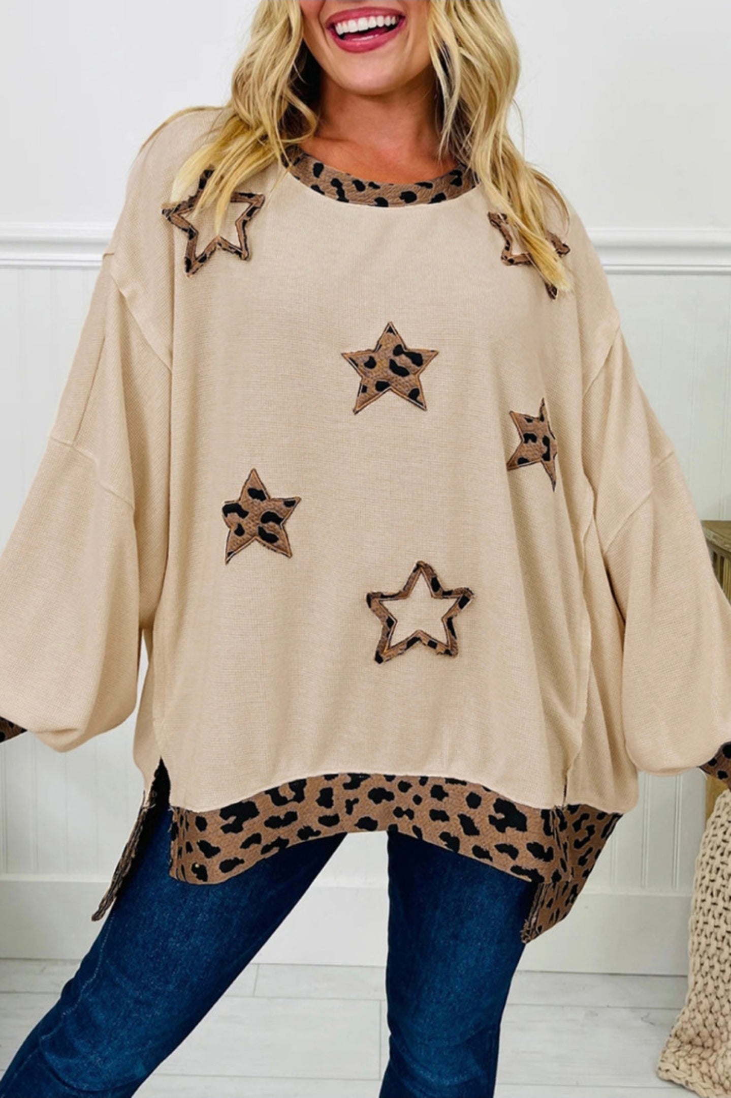 Star Of The Show Leopard Print Pullover