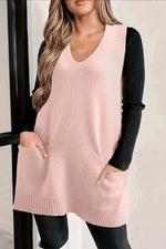 Layering Fun Long Sweater Vest