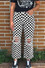 When Checks Make You Happy Cropped Pants