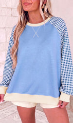Grab The Gingham Sweatshirt